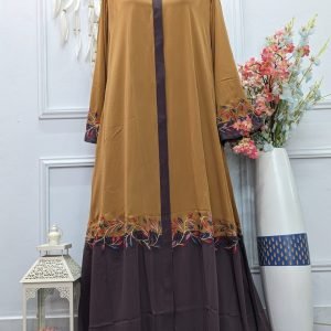 Pearl Work Crystal Gown