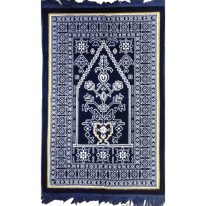 Elisa Muslim Prayer Mat Normal Jaynamaz (জায়নামায) - Navy Blue Color-Any Design